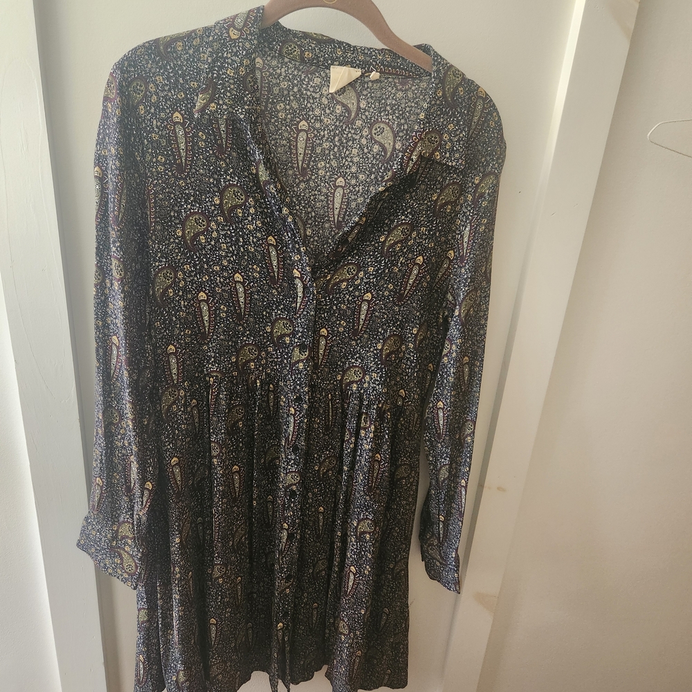 Marie Sixtine Floral Patterned Long Sleeve Dress